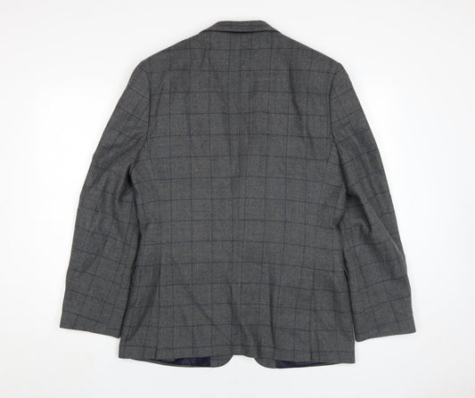 Mens UK Size 40 Moss 1851 Regular Grey Suit Jacket