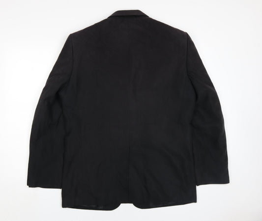 Mens UK Size 38 Jack Reid Regular Black Suit Jacket