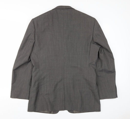 Mens UK Size 40 Burton Regular Grey Suit Jacket