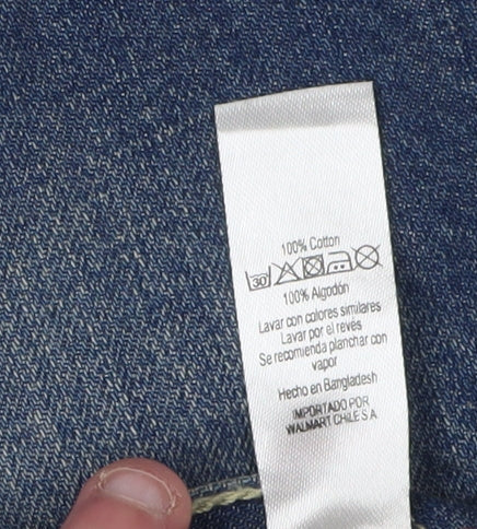 George Men's Blue Cargo Shorts - M, Cotton, Casual