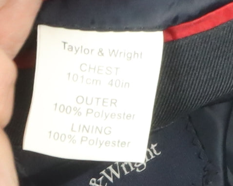 Mens UK Size 40 Taylor & Wright Regular Black Suit Jacket