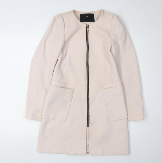 Womens UK Size 6 H&M Ivory Basic Jacket
