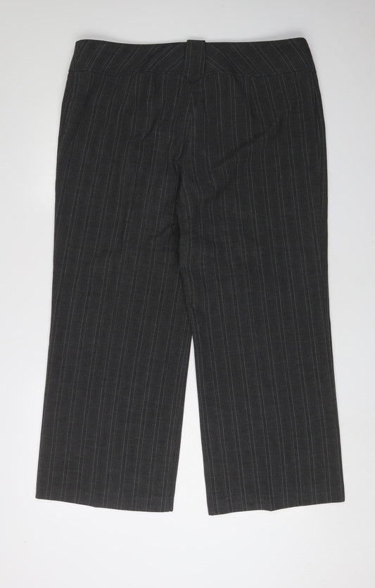 Womens UK Size 18 Marks and Spencer Classic Fit Dress Pants Grey Trousers