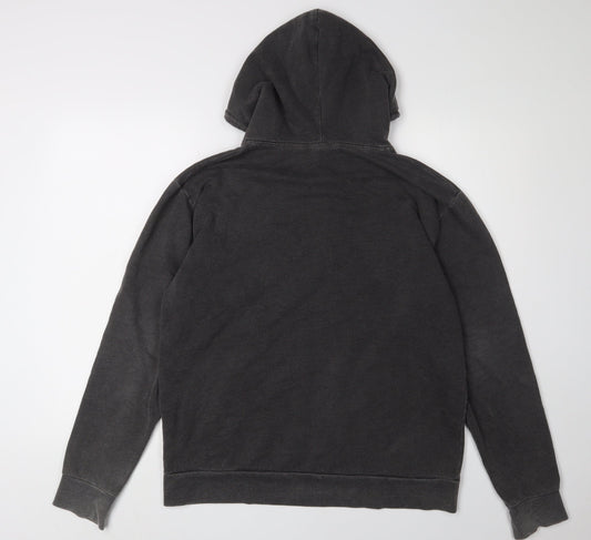 Mens UK Size S Boohoo Black Pullover Hoodie
