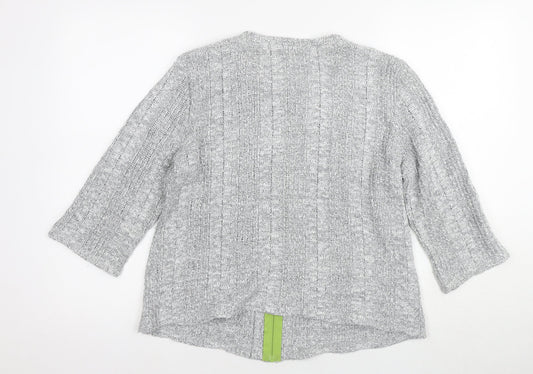 Womens UK Size L Marks and Spencer Grey Cardigan Jumper