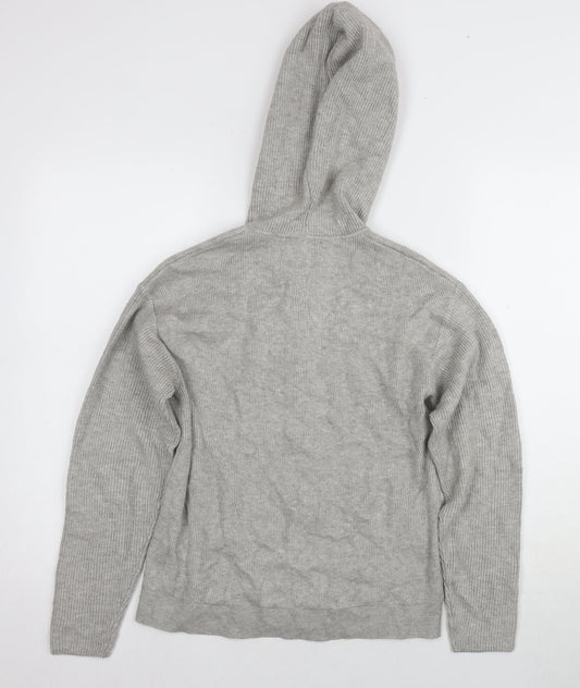 Unisex Adults UK Size S Marks and Spencer Grey Full Zip Hoodie