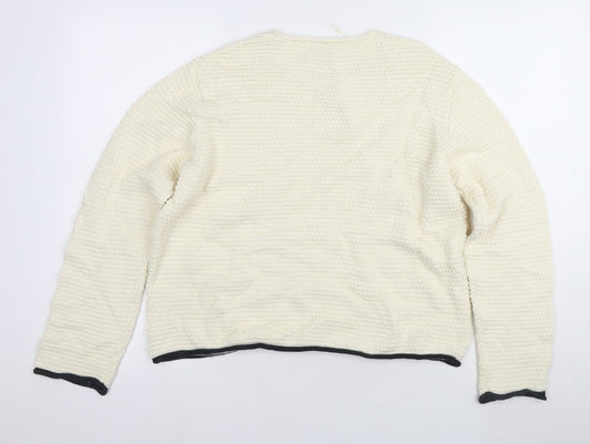 Womens UK Size M Marks and Spencer Ivory Pullover Jumper