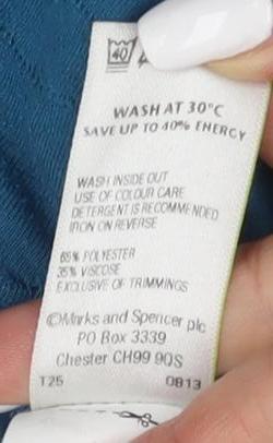 Womens UK Size 12 Marks and Spencer Green Top