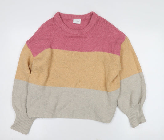 Womens UK Size S VILA Multicoloured Pullover Jumper