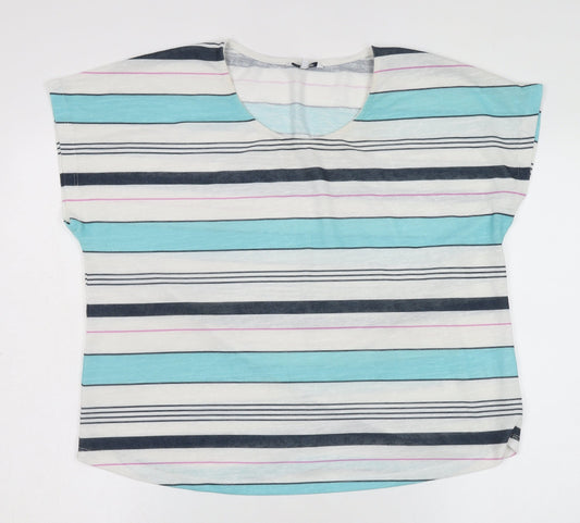 Womens UK Size 22 DASH Multicoloured Basic T-Shirt
