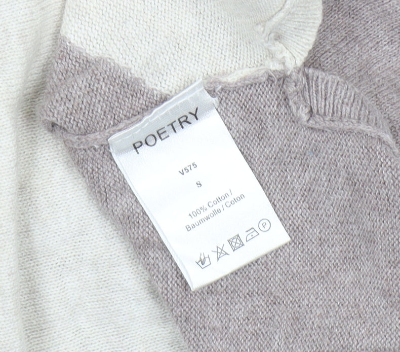 Womens UK Size S Poetry Multicoloured Tunic Jumper