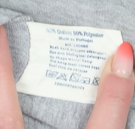 Jack Wills Grey Slim Fit Women's T-Shirt Size 8