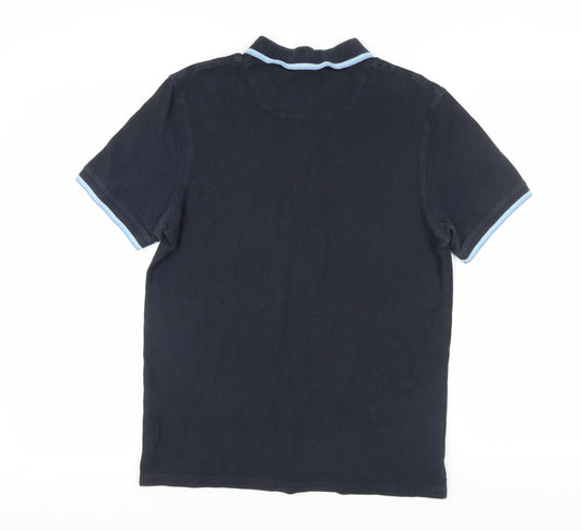 Lyle & Scott Men's Black Polo Shirt L Short Sleeve