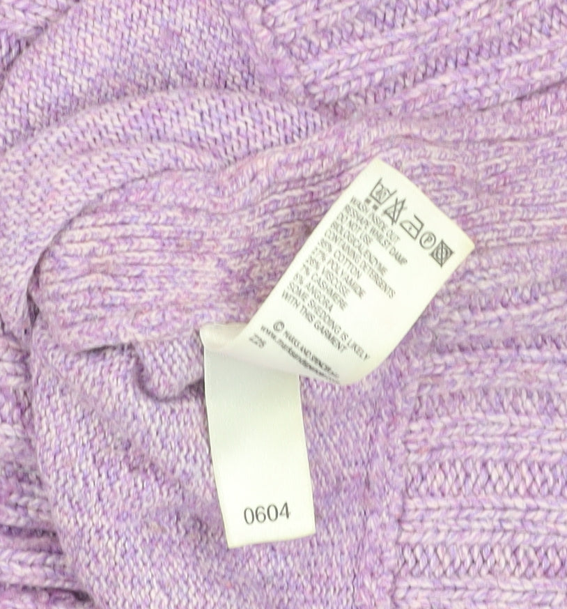 Womens UK Size 10 Marks and Spencer Purple Pullover Jumper