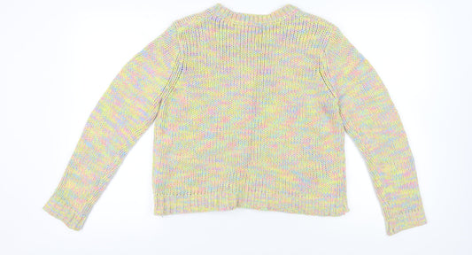 Womens UK Size M New Look Multicoloured Pullover Jumper