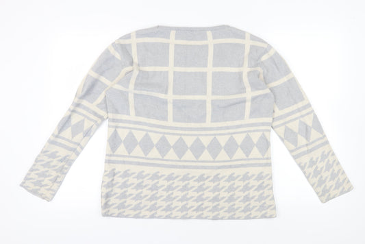Womens UK Size 14 Marks and Spencer Grey Pullover Jumper