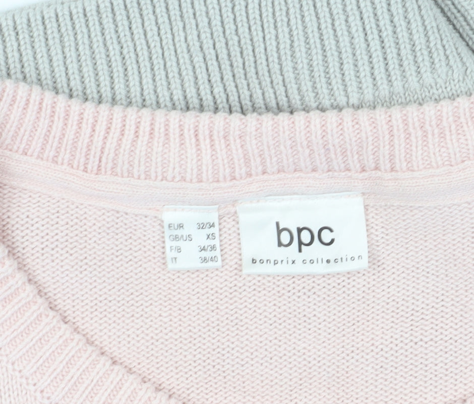 Womens UK Size XS Bonprix Collection Pink Pullover Jumper