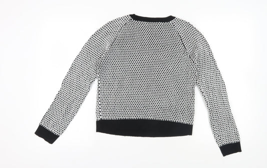 Womens UK Size 8 Mango Black Pullover Jumper