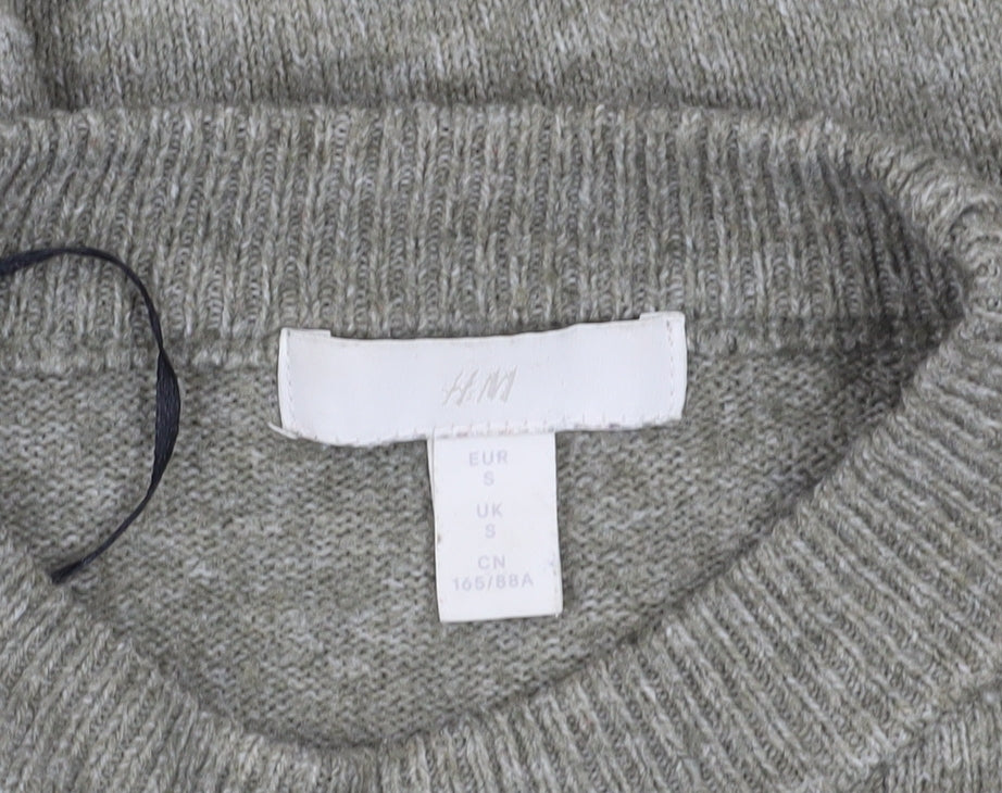 Womens UK Size S H&M Grey Pullover Jumper