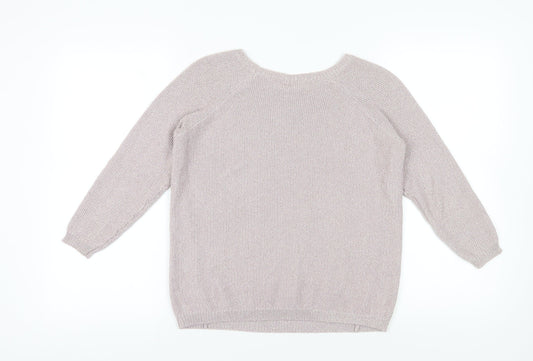 Womens UK Size 10 River Island Grey Pullover Jumper