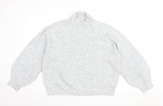 Womens UK Size M Topshop Grey Pullover Jumper