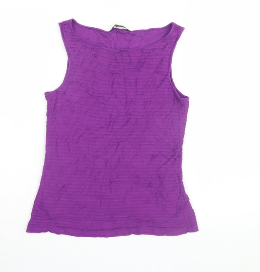 Womens UK Size S Banana Republic Purple Basic Tank