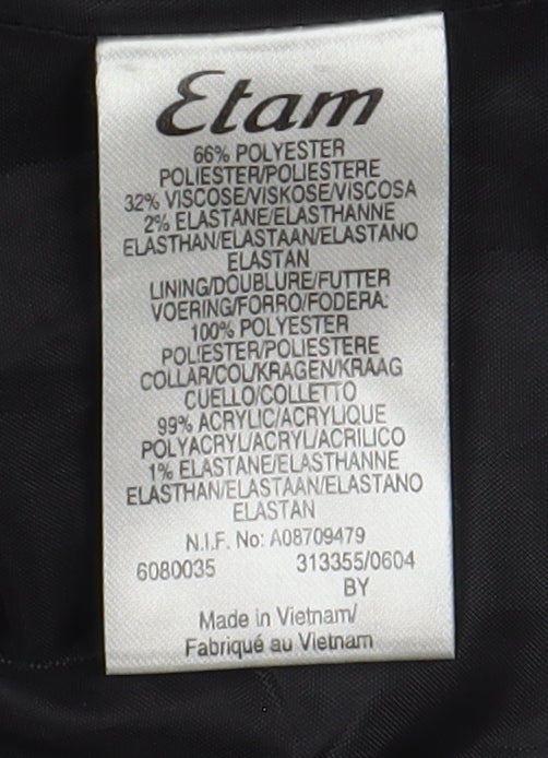 Womens UK Size 14 Etam Black Basic Jacket