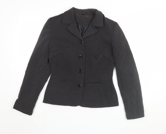 Womens UK Size 12 Topshop Black Basic Jacket