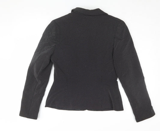 Womens UK Size 12 Topshop Black Basic Jacket
