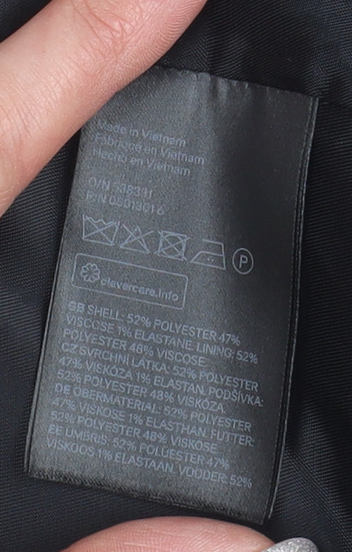 H&M Women's Grey Tweed Suit Jacket Size 10