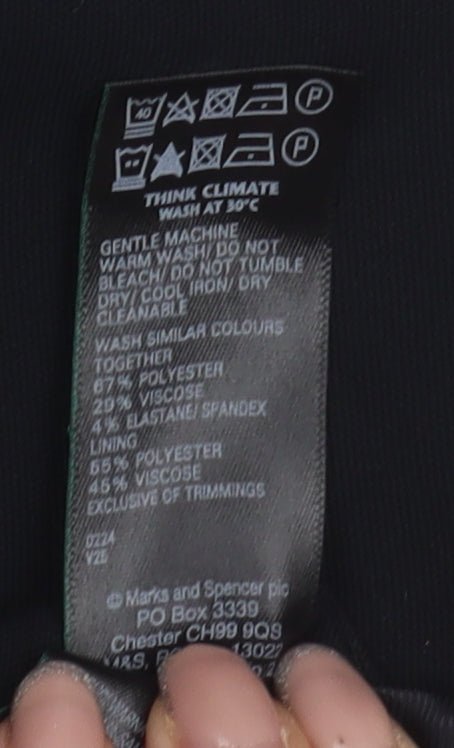Womens UK Size 20 Marks and Spencer Black Basic Tank