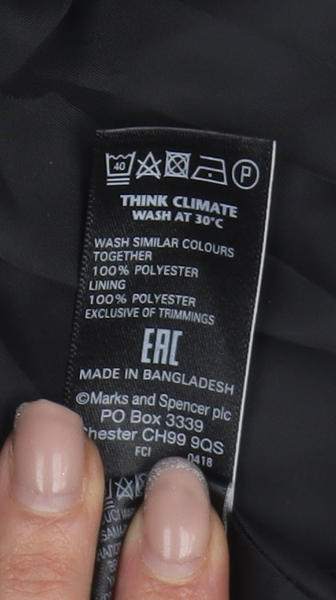 Marks and Spencer Women Grey Check Suit Jacket Size 16