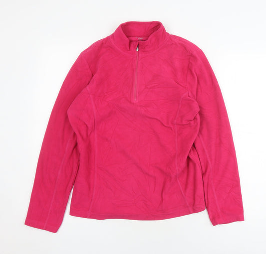 Womens UK Size M Crane Pink Pullover Sweatshirt