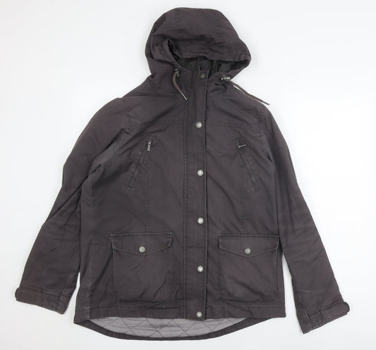 Womens UK Size 14 FatFace Grey Parka Coat