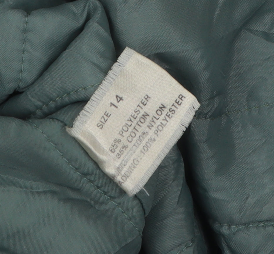 Womens UK Size 14 David Barry Green Basic Jacket