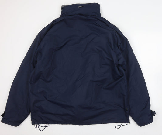 Mens UK Size M Mountainlife Blue Windbreaker Coat