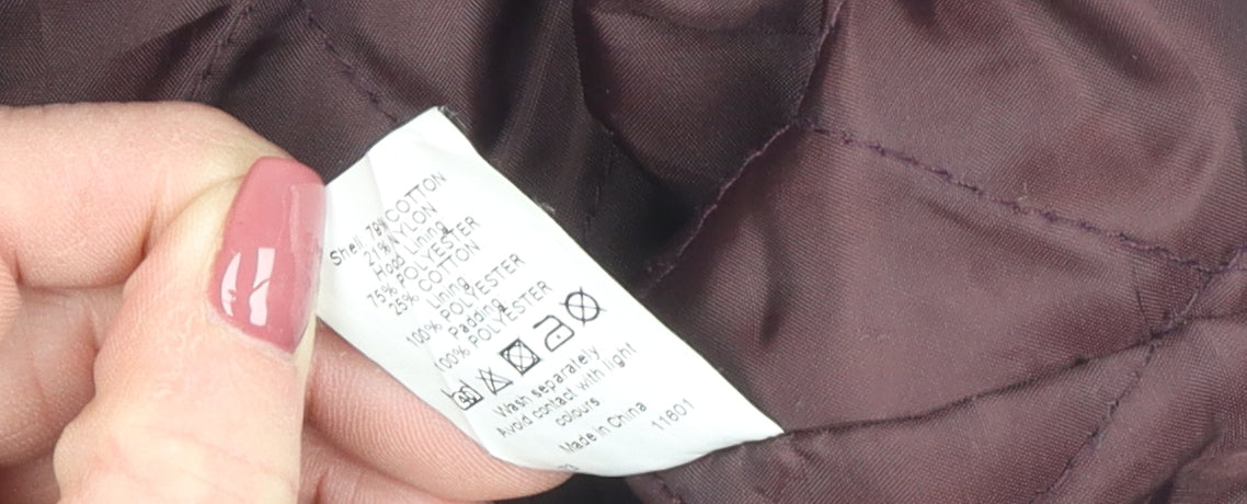 Womens UK Size M River Island Brown Parka Coat
