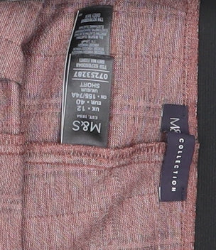 Womens UK Size 12 Marks and Spencer Regular Fit Cropped Multicoloured Trousers