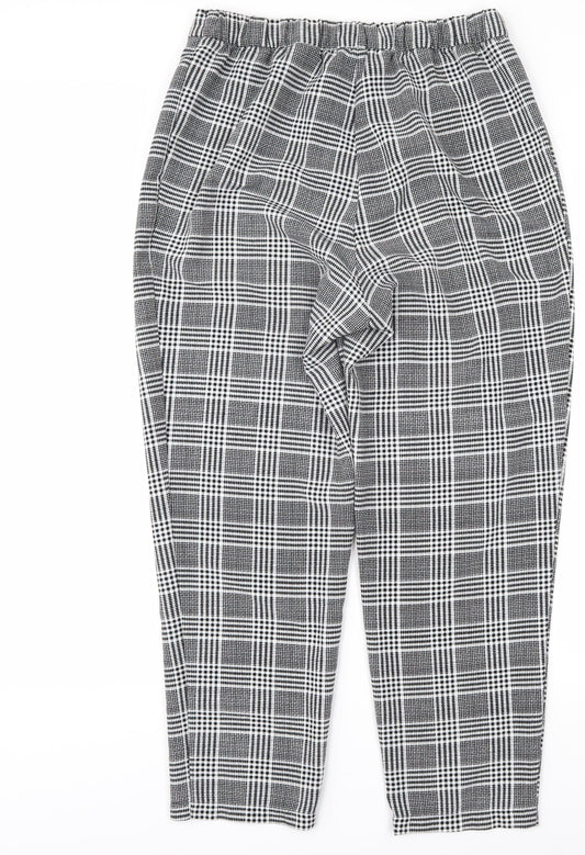 Womens UK Size S H&M Regular Fit Tapered Multicoloured Trousers