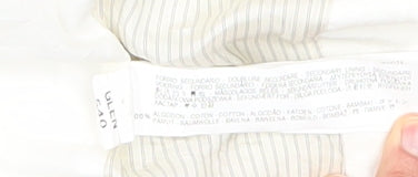 Zara Women Ivory Suit Jacket Size 6 Slim Fit