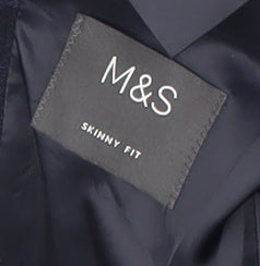 Mens UK Size 34 Marks and Spencer Regular Blue Suit Jacket