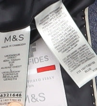 Mens UK Size 40 Marks and Spencer Regular Blue Suit Jacket