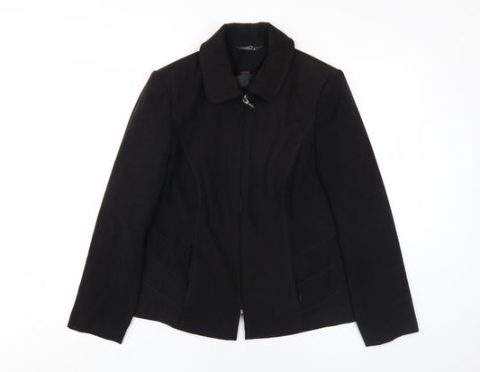Womens UK Size 14 BM Black Basic Jacket