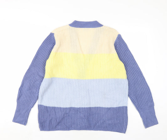 Womens UK Size 10/12 Damart Multicoloured Cardigan Jumper