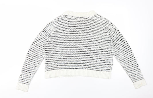 Womens UK Size 14 Brave Soul White Pullover Jumper