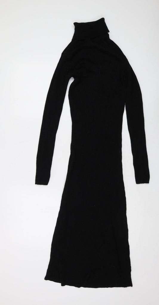 Brave Soul Women's Black Long Knit Dress XS