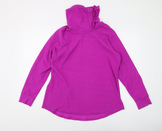 Womens UK Size L Champion Purple Pullover Hoodie