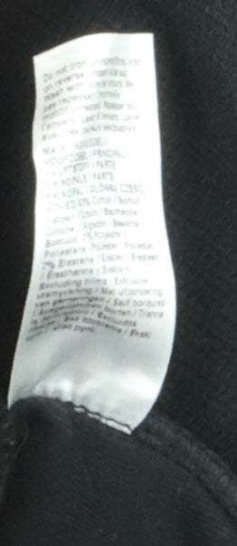 River Island Men's Black Floral Graphic T-Shirt 2XL