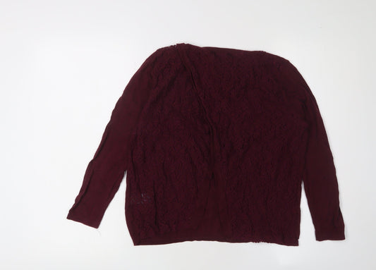 Womens UK Size 12 NEXT Red Pullover Jumper