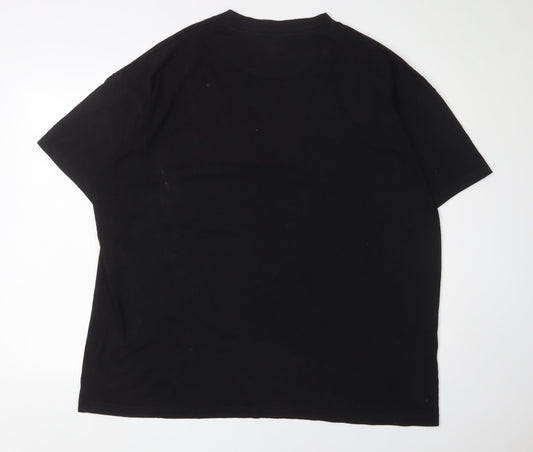 Mens UK Size L boohooMAN Black T-Shirt